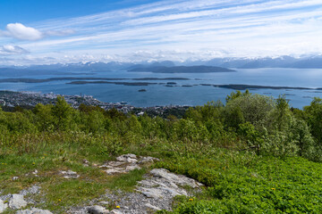 Fototapeta na wymiar Molde, a town and municipality in Møre og Romsdal county, Norway.