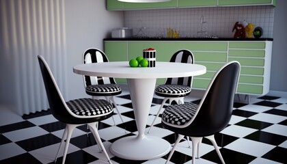 modern kitchen furnishing idea, plastic effect