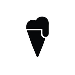 Simple Ice Cream Cone Icon 