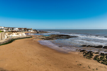 Broadstairs beach in Kent, England on a lovely spring sunny day