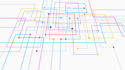 Digital geometric tech pattern abstract background