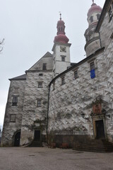Zamek Gotycki w miejscowości Nachod, obecnie Pałac Renesansowy, Czechy, gród, 