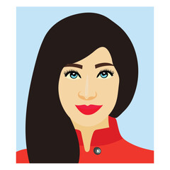 Best girl avatar illustration artline-vector artwork