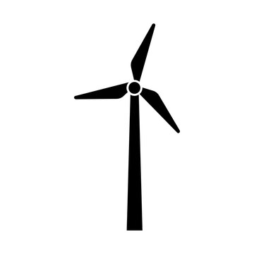 Wind power icon isolate on transparent background.	