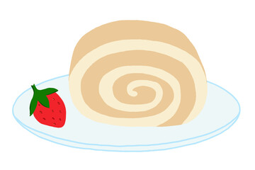 Chiffon,Cake,Food,Dessert,Bake,Bakery,Sponge,Roll,Round,Pastry,Appetizer,Entree,Dish,Confection,Confectionery,Gateau,Cuisine,Gourmet,Sweet,Strawberry