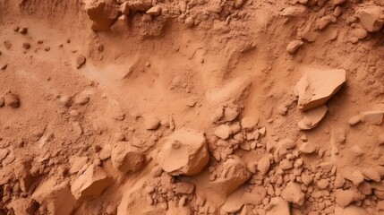 Terracotta Powder Soil Texture Background