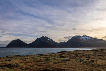 The Vestrahorn, the sea and the ice
