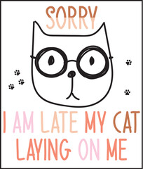 Funny Cat Quote SVG Design