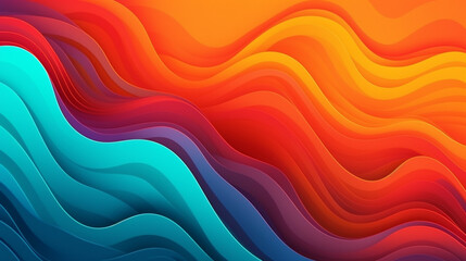 Wavy textured geometric elements and dynamic colorful background. Random shape waves. Toned light and modern gradient illustration in the same direction.
