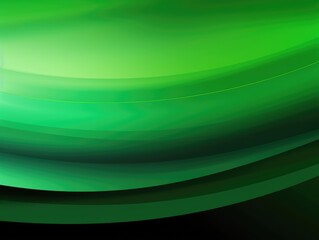 Obraz premium Green wave and line abstract background. Generative AI