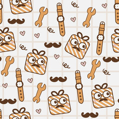 Happy fathers day pattern background 01.zip, Happy fathers day pattern background