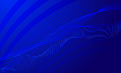 abstract blue lines wave curve technology background
