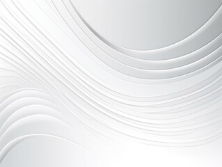 Abstract white waves background, 3d background. Generative AI