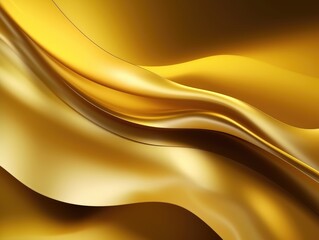 Fototapeta premium Gold satin wave background. Gold background. Gold texture. Generative AI