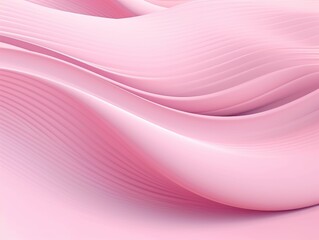 Pink pastel wave abstract 3D background. Generative AI