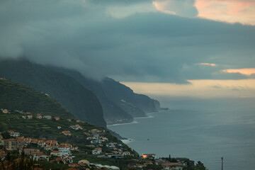 Exploring the Coastal Cityscapes Natural Beauty. Madeira, Spain