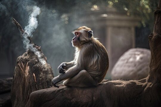 Watching the World Go By: A Smoky Monkey Sitting on a Wild Tree: Generative AI