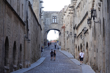 Gasse in der Altstadt von Rhodos-Stadt