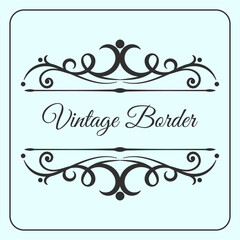 vintage frame, border ornament