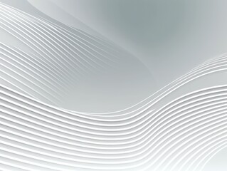 Abstract white waves background, 3d background. Generative AI