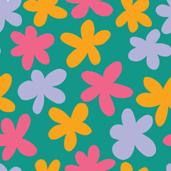 Spring floral seamless pattern background