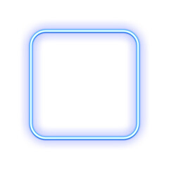 Blue Neon Glow Frame