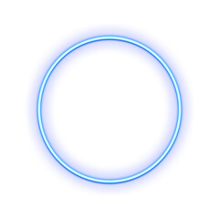 Blue Neon Glow Frame