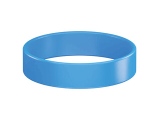 Silicone rubber bracelet mockup icon 3d rendering vector illustration