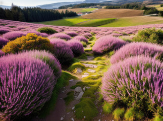 lavender field in region