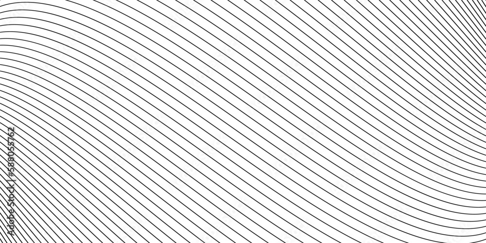 Poster Diagonal lines black pattern, striped seamless texture with slanted lines – for stock