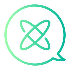 dialogue gradient icon