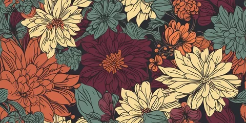 Gordijnen seamless floral background © nano gallery