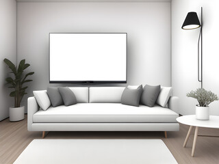 smart-tv-mockup-with-white-room-with-sofa-and-lamp-trending-on-artstation-sharp-focus-studio-photo