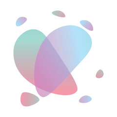 Abstract vector shape for text. Dynamic colorful irregular banner isolated on white background. Technicolor templates for infographics, presentation, flyer, and website.