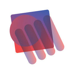 Abstract vector shape for text. Dynamic colorful irregular banner isolated on white background. Technicolor templates for infographics, presentation, flyer, and website.