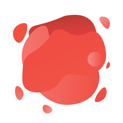 Abstract vector shape for text. Dynamic colorful irregular banner isolated on white background. Technicolor templates for infographics, presentation, flyer, and website.