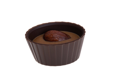 chocolate candies isolated