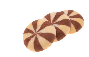 striped cookies isolated