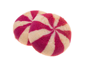 striped cookies isolated
