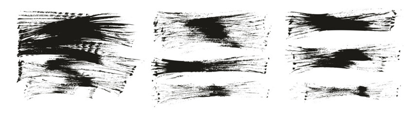 Flat Fan Brush Thin Long Background High Detail Abstract Vector Background MEGA Set 