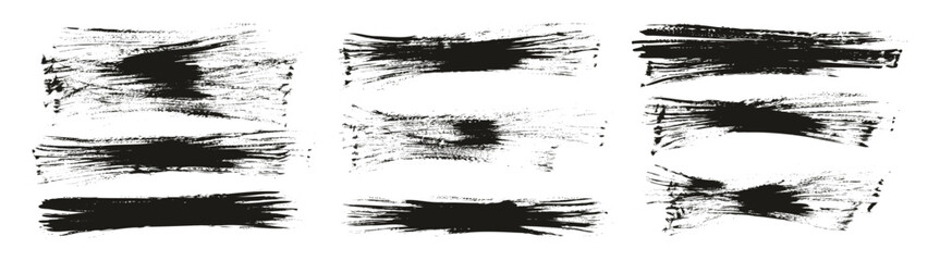 Flat Fan Brush Thin Long Background High Detail Abstract Vector Background MEGA Set 