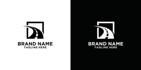 road logo design in icon vector template illustration © zulfan