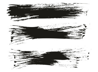 Flat Fan Brush Thin Long Background High Detail Abstract Vector Background Set 