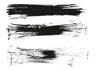 Flat Fan Brush Thin Long Background High Detail Abstract Vector Background Set 