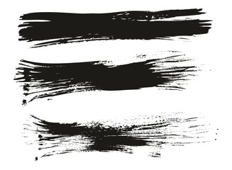 Flat Fan Brush Thin Long Background High Detail Abstract Vector Background Set 