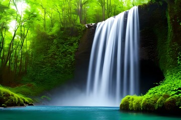 waterfall in plitvice national park