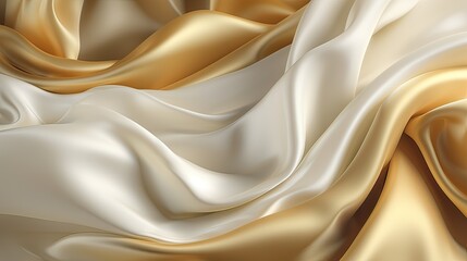 Smooth elegant golden silk or satin luxury cloth texture can use as wedding background. Luxurious background design. In Sepia toned. Retro style. Generative Ai.