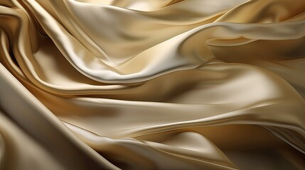Obraz premium Smooth elegant golden silk or satin luxury cloth texture can use as wedding background. Luxurious background design. In Sepia toned. Retro style. Generative Ai.