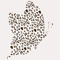 
Butterfly with leopard color.