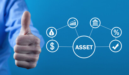 Concept of Asset. Business concept